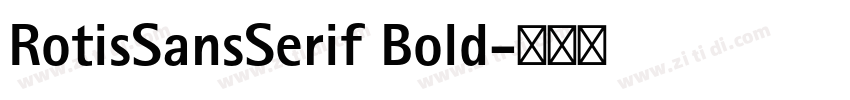 RotisSansSerif Bold字体转换